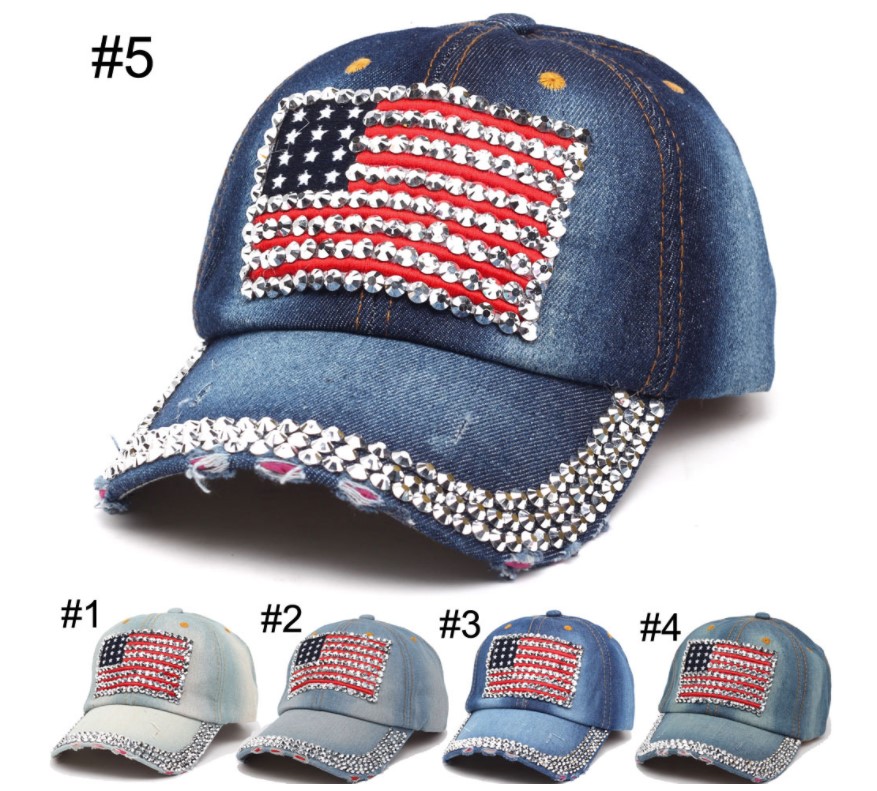 USA flag jeans cow boy hats  base ball hats