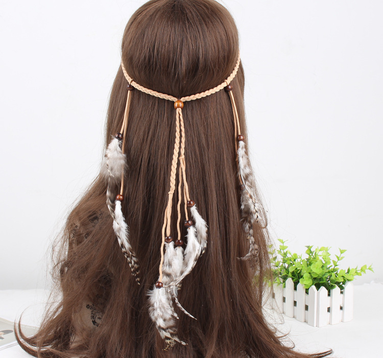 Adjustable Dot feather hair band adjustable  for the party