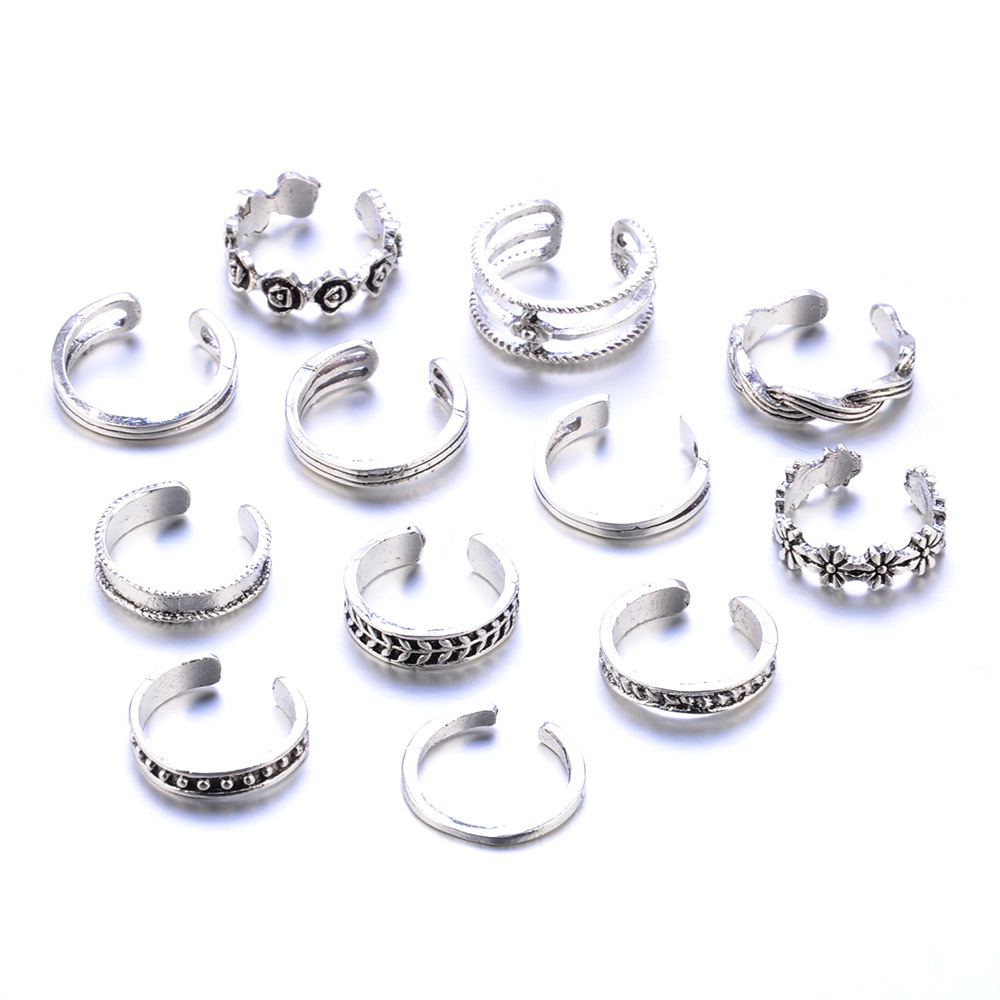 12 Pcs  a lot  ring  sets adjustable rings sell by sets