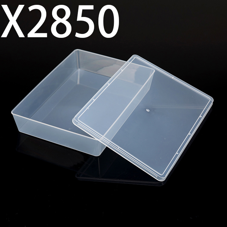 X2850 300*220*57mm PP plastic box, parts box, storage box, transparent white