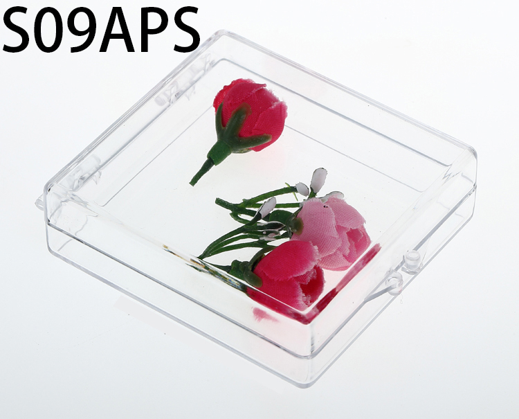 S09APS  63*59*18mm  Round PS plastic box, parts box, storage box, transparent white