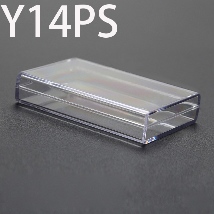 Y14PS 91*61*19mm Round PS plastic box, parts box, storage box, transparent white