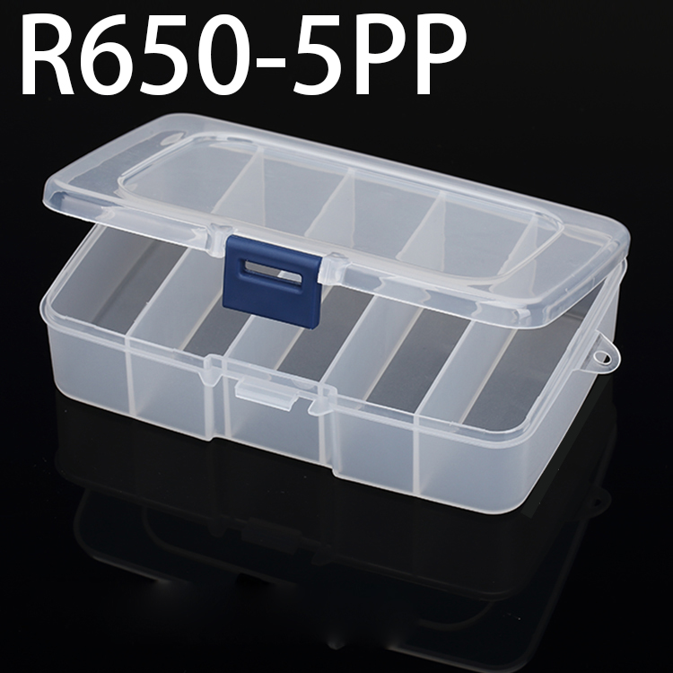 R650-5PP 140*90*35mm PP plastic box, parts box, storage box, transparent white