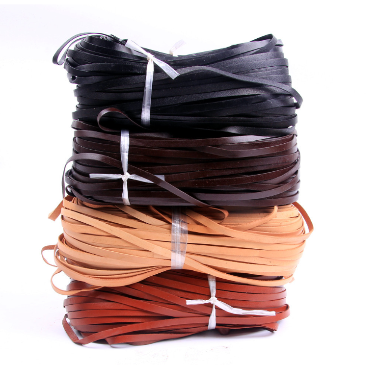 Real DIY leather cords  3*1mm  flat  leather cords  DIY jewelry cords