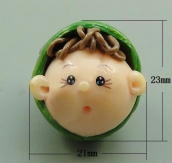 SMART Polymer Clay Beads, mixed, 16-29x18-20x13-20mm, Hole:Approx 1.5mm, Sold By PC