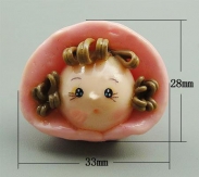 Lovely Polymer Clay Beads, mixed, 16-29x18-20x13-20mm, Hole:Approx 1.5mm, Sold By PC