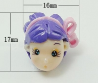 Princess Polymer Clay Beads, mixed, 16-29x18-20x13-20mm, Hole:Approx 1.5mm, Sold By PC