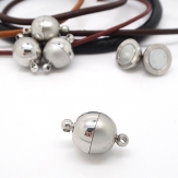 20pcs/lot Silver Plated 12mm Ball Strong Paved Jewelry Clasps Necklace Bracelet Magnetic Clasps