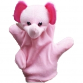 Cartoon animal shape plush hand puppet(Mouse),Short plush and PP cotton,23CM,80g,sold by PC