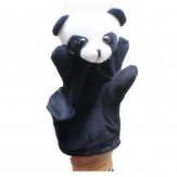 Cartoon animal shape plush hand puppet(Panda),Short plush and PP cotton,23CM,80g,sold by PC