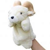 Cartoon sheep plush hand puppet,Short plush and PP cotton,26CM,100g,sold by PC
