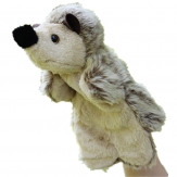 Cartoon hedgehog plush hand puppet,Short plush and PP cotton,26CM,100g,sold by PC