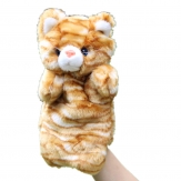 Cartoon fat cat plush hand puppet,Short plush and PP cotton,26CM,100g,sold by PC