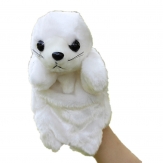 Cartoon sea lion plush hand puppet,Short plush and PP cotton,26CM,100g,sold by PC