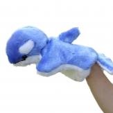 Cartoon puppte toy,plush dolphin hand puppet,Short plush and PP cotton,26CM,100g,sold by PC
