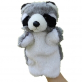 Cartoon puppte toy,plush raccoon hand puppet,Short plush and PP cotton,26CM,100g,sold by PC