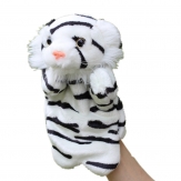 Cartoon puppte toy,plush tiger hand puppet,Short plush and PP cotton,26CM,100g,sold by PC