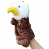 Cartoon puppte toy,plush eagle hand puppet,Short plush and PP cotton,26CM,100g,sold by PC