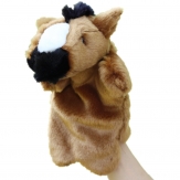 Cartoon plush horse hand puppet,Short plush and PP cotton,26CM,100g,sold by PC