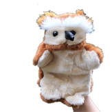 Cartoon puppte toy,plush owl hand puppet,Short plush and PP cotton,26CM,100g,sold by PC