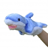 Cartoon puppte toy,plush shark hand puppet,Short plush and PP cotton,26CM,100g,sold by PC