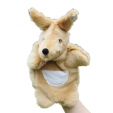 New design Cartoon puppte toy,plush kangaroo hand puppet,Short plush and PP cotton,26CM,100g,sold by PC