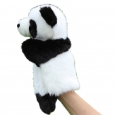 Cartoon puppte toy,plush panda hand puppet,Short plush and PP cotton,26CM,100g,sold by PC