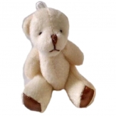 momo bear, with spot drill, for wholesale, beige, 7.5cm
