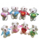 momo bear with wings, with heart in arms, mixed color, 3.5cm