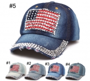 USA flag jeans cow boy hats  base ball hats