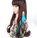 Hand made adjustable mixed color feather hair band  for party