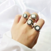Adjustable European styles joint rings  finger ring sets 4 pcs/set
