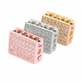 11*8.4mm DIY Micro Cubic Zirconia Spacer Beads