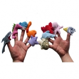 Finger pair Parent-child toys -Ten marine animals