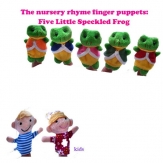 Finger pair Parent-child toys -Five Little Speckled Frog