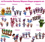 Finger pair -12 Fairy tales finger puppets set