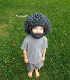Baby photography clothing knitted-Savage beard
