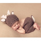 Baby photography clothing knitted-Fawn