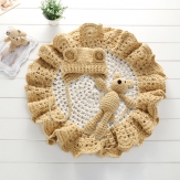 Baby photography clothing knitted- Three piece set