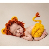 Baby photography clothing knitted-Lion