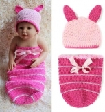 Baby photography clothing knitted-Sleeping bag