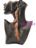 long  chain earrings  earring hooks   fashion feather earrings hooks