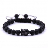 Gemstone   braid  turquoise  beads  Buddha head beads  bracelet