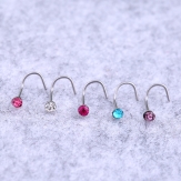 2.5mm rose rings   nose studs  s shape  nose rings