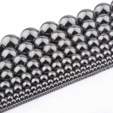 3,4,6,8,10mm Smooth Round Hematite (No Magnetic) Beads Ball Natural Stone Beads