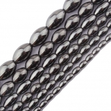 4x6,6*9,6x12,8x12,10*15mm Smooth Oval Hematite Beads Natural Stone Beads