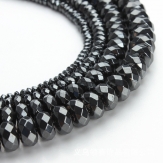 4,6,8,10mm Cut flat beads Hematite Beads Natural Stone Beads 15