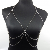 Jewelry body chain  crystal rhinestone bra body chain body jewelry
