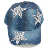 3 five star Denim baseball hats  pearls hats hand made hats