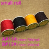 A#11# Small roll1.0mm/B#13# Small roll 1.5mm Jade Cord Chinese Knot Cord Macrame Rope Beading Thread String